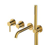 Oltens Molle grifo de bañera y ducha empotrado oro cepillado 34105810