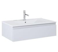 OLTENS, mueble bajo lavabo con lavabo, 81 x 25,4 cm, con 1 cajón