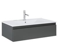 OLTENS, mueble bajo lavabo con lavabo, 81 x 25,4 cm, con 1 cajón
