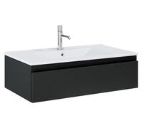 OLTENS, mueble bajo lavabo con lavabo, 81 x 25,4 cm, con 1 cajón