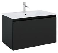 OLTENS, mueble bajo lavabo con lavabo integrado, 81 x 48,8 cm, con 1 cajón