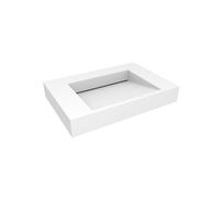 Oltens Stila lavabo 80x45 cm rectangular clásico blanco mate 40001900