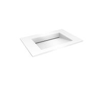 Oltens Stila lavabo 80x45 cm rectangular para mueble blanco mate 40201900