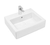 Oltens Susa lavabo 50x41 cm rectangular clásico-sobre encimera blanco brillante 41403000