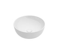 Oltens Svale lavabo 32.5x32.5 cm circular sobre encimera blanco brillante 40333000