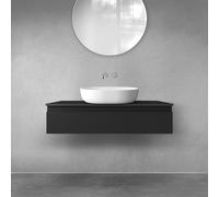 Oltens Vernal armario 100x45.6x23.6 cm suspendido, para lavabo negro mate 60011300