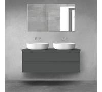 Oltens Vernal armario 120x45.6x47 cm suspendido, para lavabo grafito mate 60019400