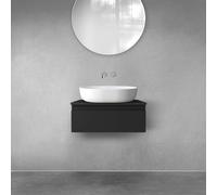 Oltens Vernal armario 60x45.6x23.6 cm suspendido, para lavabo negro mate 60009300