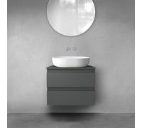 Oltens Vernal armario 60x45.6x47 cm suspendido, para lavabo grafito mate 60000400