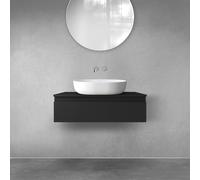 Oltens Vernal armario 80x45.6x23.6 cm suspendido, para lavabo negro mate 60010300