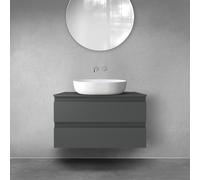 Oltens Vernal armario 80x45.6x47 cm suspendido, para lavabo grafito mate 60001400
