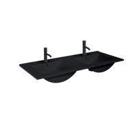 Oltens Vernal lavabo 120x46 cm rectangular para mueble negro mate 41209300