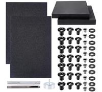 OLYCRAFT - Juego de 259 piezas para fabricación de estuches, kit de fabricación de estuches que incluyen espumas termoconformadas, tabla de EVA con ojales, perforador, arandelas para realizar Quilla