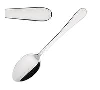 Olympia Buckingham U880 - Set de cucharas de postre de acero inoxidable con acabado pulido de alto brillo compatible con cubertería magnética, set de 12