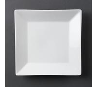 Olympia C360 plato cuadrado borde ancho, blanco (Pack de 6)