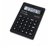 Olympia - Calculadora de bolsillo con pantalla LCD, color negro