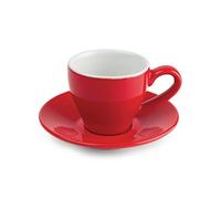 Olympia gk070 café taza de café, 100 ml, 3,5 ml, rojo (Pack de 12)