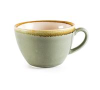 Olympia horno gp480 musgo taza de café, porcelana, 340 ml capacidad, verde (Pack de 6)