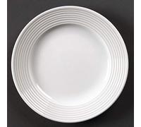 Olympia - Juego de 12 platos de servicio (porcelana, 150 mm), color blanco