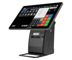Olympia T215DK Caja Registradora con Pantalla Táctil de 15 pulgadas, Negro