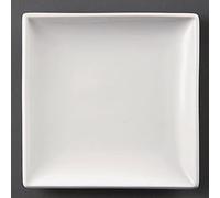 Olympia Whiteware - Placas de servicio cuadradas (porcelana, 295 mm)