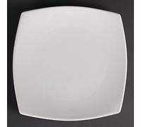 Olympia Whiteware - Platos de servicio (12 unidades, 240 mm, porcelana)