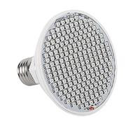 Omabeta 24W 200-LED Plant Grow Light Luz Solar Artificial Grow Light Full Spectrum LED Plant Lamp Bulb E27 Hydroponic Flower Veg Lámparas Cultivo 85~265V Cajas Cultivo pequeñas Carpa Cultivo