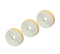 Omabeta Cinta de Sellado de Espuma para Burletes, Aislamiento Adhesivo Fuerte para Ventanas, Puertas, Coches, 6 uds. EPDM 9x2x3000mm (Blanca)