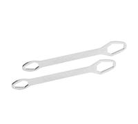 Omabeta Herramienta de Llave Universal Duradera Ajustable Autoapriete para Mejoras en el Hogar 2 Piezas de Acero de Aleación de 8-22 Mm (G (electrogalvanizado de plata))