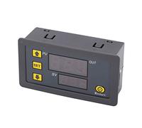 Omabeta Módulo de relé Temporizador Pantalla Grande Control de Retardo de Tiempo Duradero para Automatización del Hogar Material ABS 1 Unidad (12 V CC.)