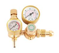 Omabeta Regulador de Gas para Soldador, Regulador de CO2 de Argón Medidor de Flujo de Soldadura 0 a 4500 PSI G5 Rosca Macho de 8 Pulgadas Salida de 1 4 Pulgadas para Máquinas de S