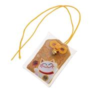 Omamori japonés - Diseño de Gato Maneki Neko - Amuleto Amuleto Tradicional - 6 x 4 cm - Multicolor - Tela - Objeto Deco - Idea de Regalo asiático