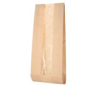 Omgoods - 50 bolsas de papel para pan con ventana - Marrón