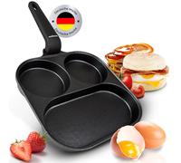 Omgoods - Bandeja para huevos fritos con 4 compartimentos - 21 cm