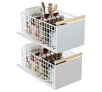 Omgoods - Cajón extensible para cocina, ideal para armarios - Organizador con asa, sin necesidad de taladrar