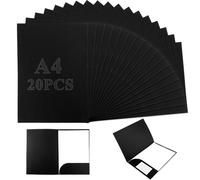 Omgoods - Carpeta de presentación A4 - 20 unidades - Papel kraft - Carpeta para documentos - Carpeta de archivo - Carpeta para firmas - Ideal para oficina y escuela