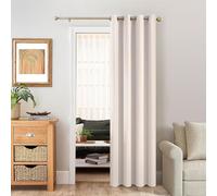 Omgoods - Cortina opaca con ojales - Bloqueo de luz color beige, 270 x 140 cm, para aislamiento térmico
