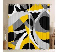 Omgoods - Cortinas opacas geométricas, color - Modernas y de lujo