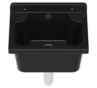 Omgoods - Cubeta de lavado exterior de alta calidad, con sifón y colador. Ideal para garajes y jardines
