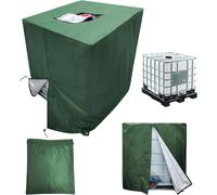 Omgoods - Cubierta para tanque IBC de 1000L - Cubierta protectora - Protección contra heladas y rayos UV - Impermeable - Uso en exteriores - Protección contra las inclemencias del tiempo - G...