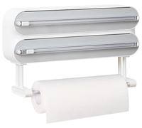 Omgoods - Dispensador de film transparente para alimentos, de montaje en pared, con cortador y soporte para rollos de cocina