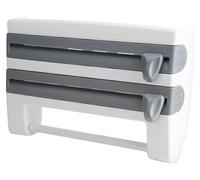 Omgoods - Estante de pared para almacenamiento de film transparente con cortador - Diseño ergonómico