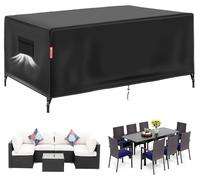 Omgoods - Funda protectora impermeable - Cubre muebles de jardín 150x150x74 cm - Cubre muebles de exterior - Resistente al invierno - Tejido Oxford 600D - Medidas universales
