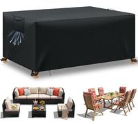 Omgoods - Funda protectora para muebles de jardín, impermeable y resistente a los rayos UV, de tela Oxford 420D