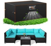 Omgoods - Funda protectora, resistente al invierno - Lona de protección - Impermeable - Aberturas de ventilación - Tejido Oxford 420D - Protección contra la intemperie - Funda para muebles de jardín