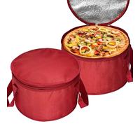 Omgoods - Juego de 2 bolsas de almuerzo redondas aisladas para pasteles y platos