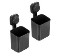 Omgoods - Juego de 2 soportes para cepillos de dientes con ventosa, para baño