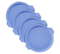 Omgoods - Juego de 4 moldes de silicona para pasteles - Redondos y libres de BPA, ideales para fiestas y cumpleaños