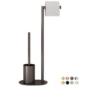 Omgoods - Juego de accesorios para baño elegante - Incluye dispensador de papel higiénico y portaceptillo