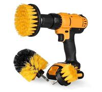Omgoods - Juego de cepillos de limpieza - 3 unidades - Accesorio de cepillo para taladro - Filamento de PP duradero - Ideal para superficies de baños - Compatible con Bosch/Makita - Cepillo para talad